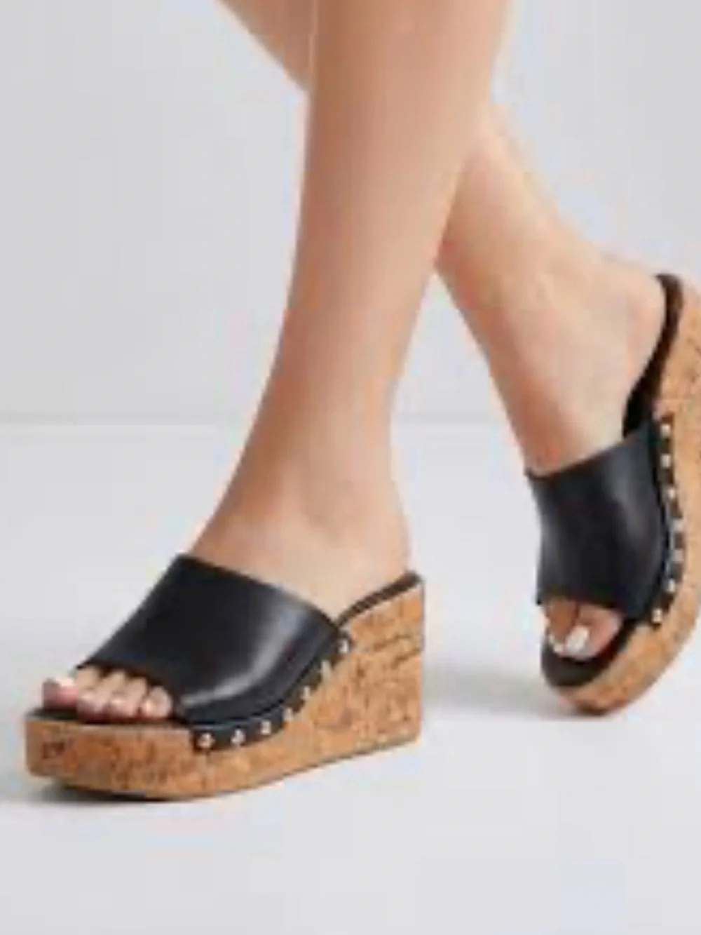 New! ZARA Black Studded Platform Sandals | 38 - Picture 2 of 2